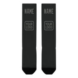 Custom Black Dark Grey Knee-High Sock