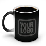 Custom Black Dark Grey Magic Mug