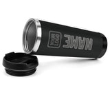 Custom Black Dark Grey Stainless Steel Water Cup