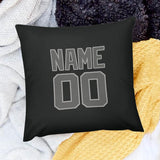 Custom Black Dark Grey Pillowcase