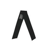 Custom Black Dark Grey Headband