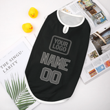 Custom Black Dark Grey Pet Vest