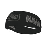Custom Black Dark Grey Sports headband