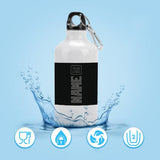 Custom Black Dark Grey Sports Bottle