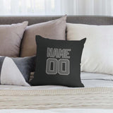 Custom Black Dark Grey Pillowcase
