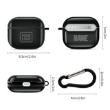 Custom Black Dark Grey AirPods Case (3rd Generation)