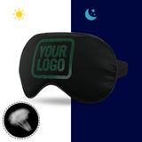 Custom Black Green Sleep Mask