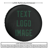 Custom Black Green Truck Tires