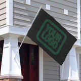 Custom Black Green Flag