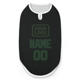 Custom Black Dark Green Pet Vest