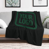 Custom Black Green Blanket