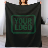 Custom Black Green Blanket