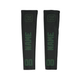 Custom Black Dark Green Arm Sleeve