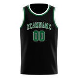 Custom Black & Green Colors Design Sports Basketball Jersey