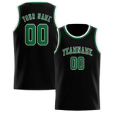 Custom Black & Green Colors Design Sports Basketball Jersey