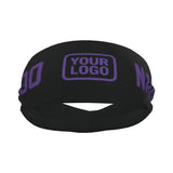 Custom Black Light Purple Sports headband