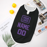 Custom Black Light Purple Pet Vest