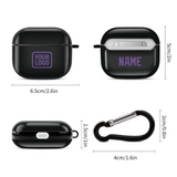 Custom Black Light Purple AirPods Case (3rd Generation)