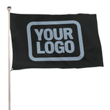 Custom Black Light Blue Flag