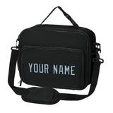 Custom Black Light Blue Lunch Bag