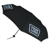 Custom Black Light Blue Automatic Umbrella