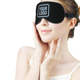 Custom Black Light Blue Sleep Mask