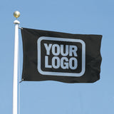 Custom Black Light Blue Flag