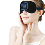 Custom Black Sky Blue Sleep Mask