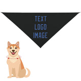 Custom Black Sky Blue Pet Scarf