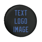 Custom Black Sky Blue Truck Tires