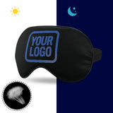 Custom Black Sky Blue Sleep Mask