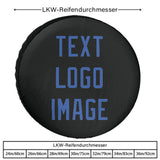 Custom Black Sky Blue Truck Tires
