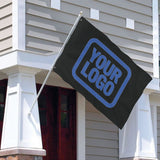 Custom Black Sky Blue Flag
