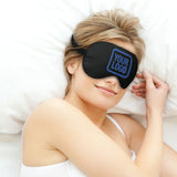 Custom Black Sky Blue Sleep Mask