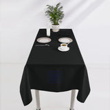 Custom Black Sky Blue Square Table Cloth