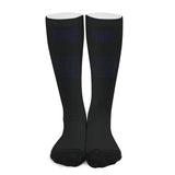 Custom Black Navy Knee-High Sock