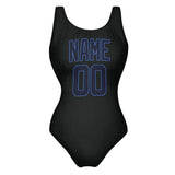 Custom Black Navy Swimsuit