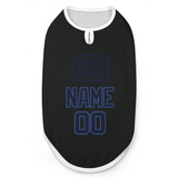 Custom Black Navy Pet Vest