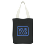 Custom Black Navy Canvas Tote Bag