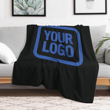 Custom Black Sky Blue Blanket