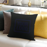 Custom Black Navy Pillowcase