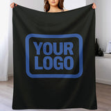 Custom Black Sky Blue Blanket