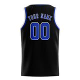 Custom Black & Sky Blue Colors Design Sports Basketball Jersey