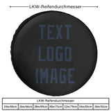 Custom Black Blue Truck Tires