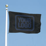 Custom Black Blue Flag