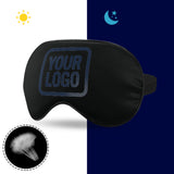 Custom Black Blue Sleep Mask
