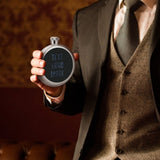 Custom Black Blue Hip Flask