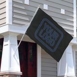 Custom Black Blue Flag