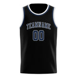 Custom Black & Blue Colors Design Sports Basketball Jersey