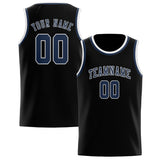 Custom Black & Blue Colors Design Sports Basketball Jersey